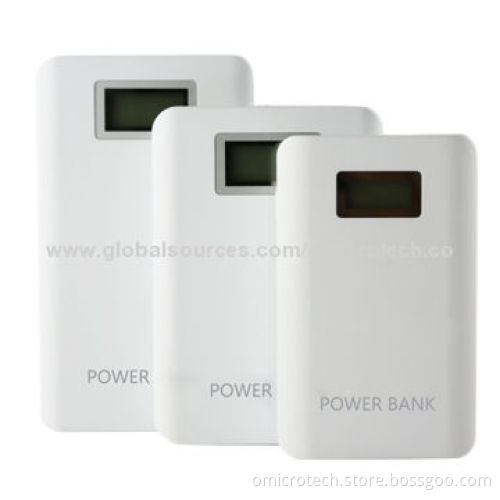 20,000mAh Power Banks with LED Display and LED Light, High-capacity and Dual USB Ports
